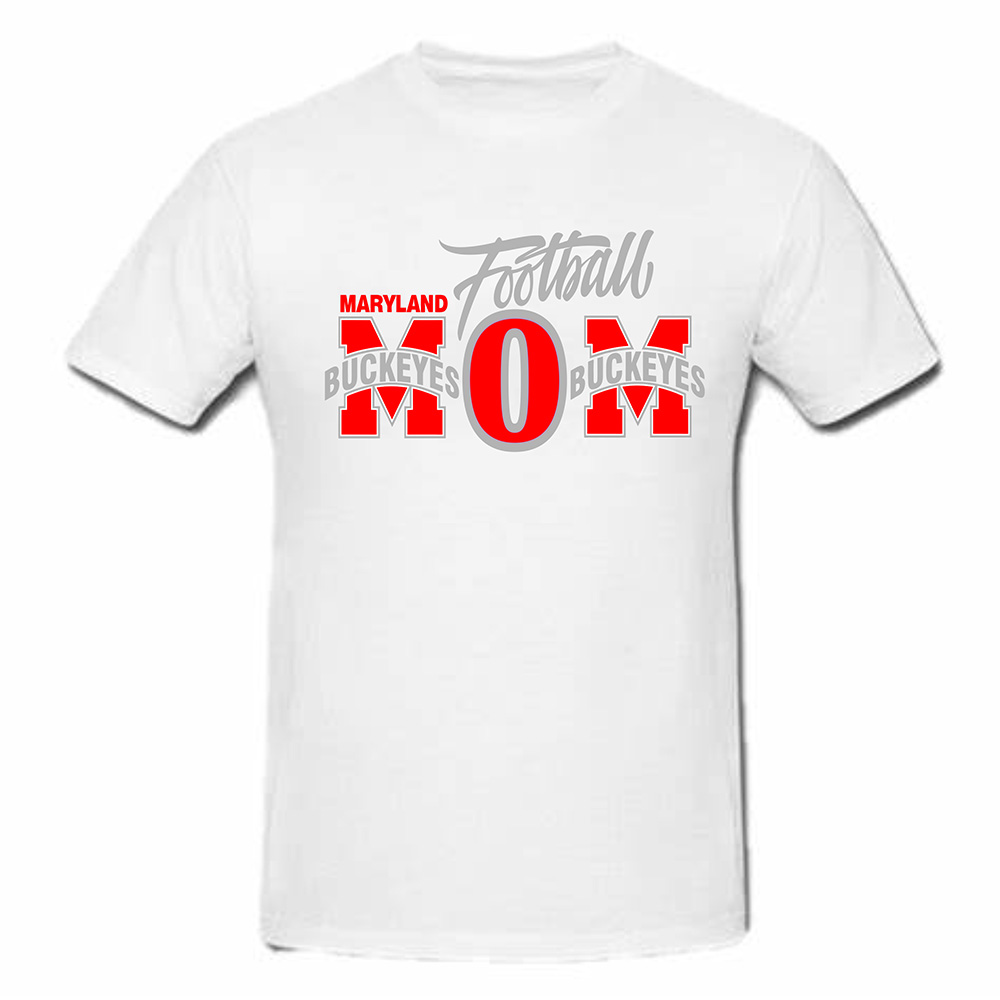 MD Bucks Mom Football T-Shirt